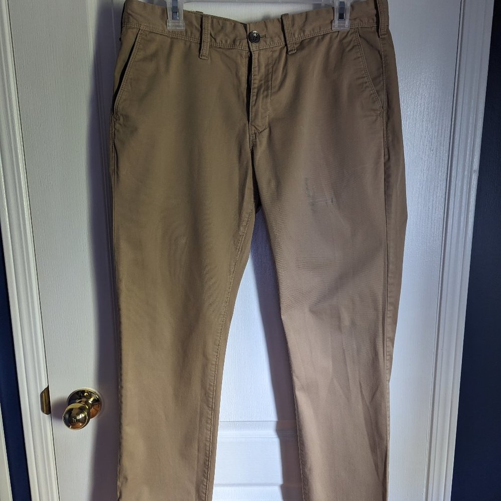 Express Skinny Fit Khaki Chinos